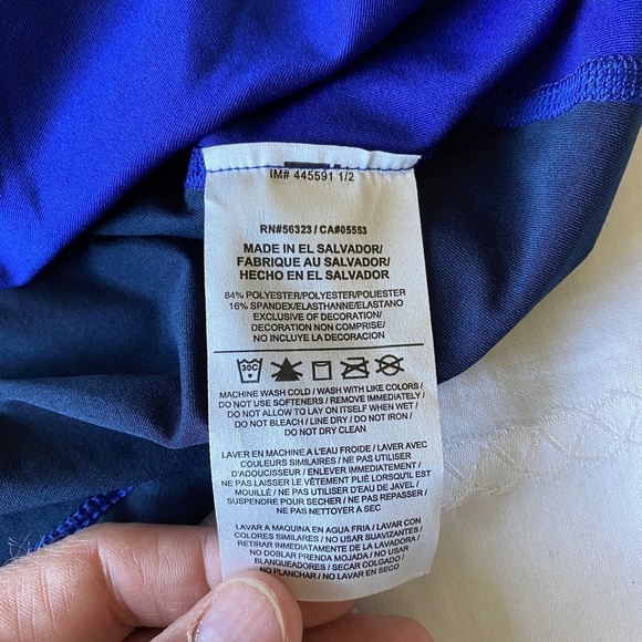 Nike‎ Pro Women's Blue/Purple Athletic Performance Running Tank Top Size Small - Picture 7 of 11